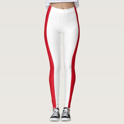 Peru-Flagge Leggings (Vorderseite)
