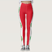 Peru-Flagge Leggings (Vorderseite)
