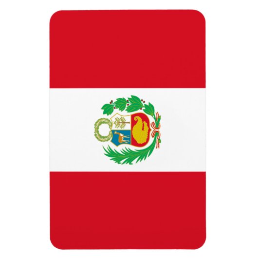 Peru-Flagge Magnet (Vertikal)