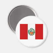 Peru-Flagge Magnet (Vorderseite/Rückseite)
