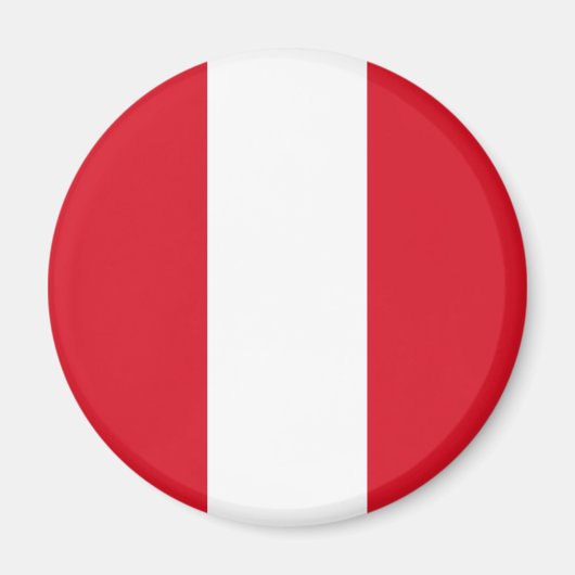 Peru-Flagge Magnet (Vorne)
