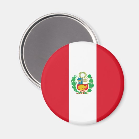 Peru-Flagge Magnet (Vorderseite/Rückseite)