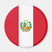 Peru-Flagge Magnet (Vorne)