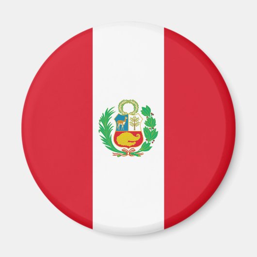 Peru-Flagge Magnet (Vorne)