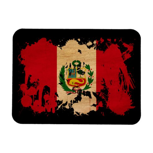 Peru-Flagge Magnet (Horizontal)