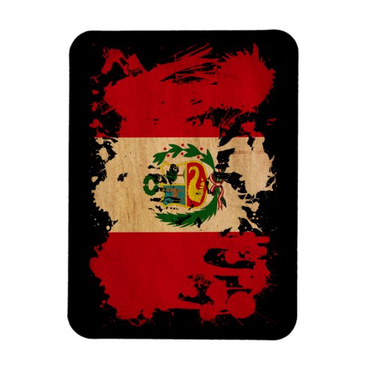Peru-Flagge Magnet (Vertikal)