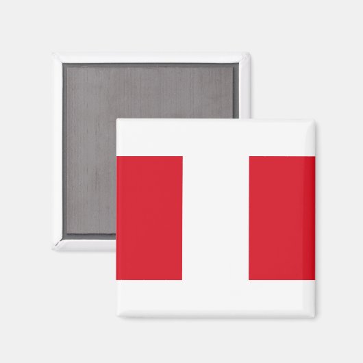 Peru-Flagge Magnet (Vorderseite/Rückseite)