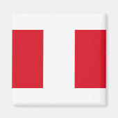 Peru-Flagge Magnet (Vorne)