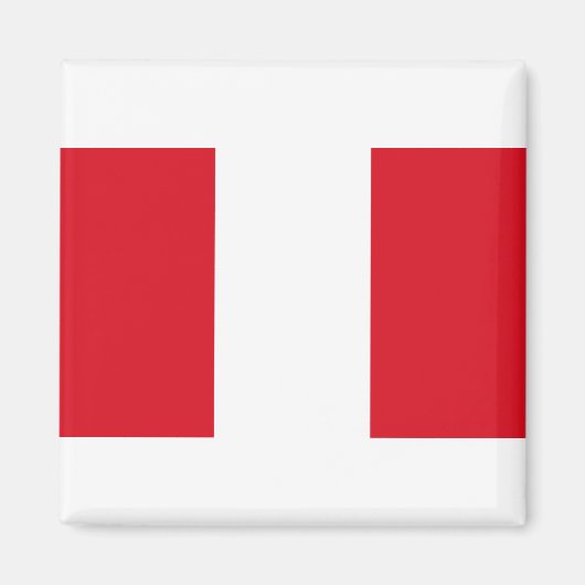 Peru-Flagge Magnet (Vorne)