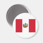 Peru-Flagge Magnet (Vorderseite/Rückseite)