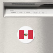 Peru-Flagge Magnet (In Situ (Geschirrspüler))