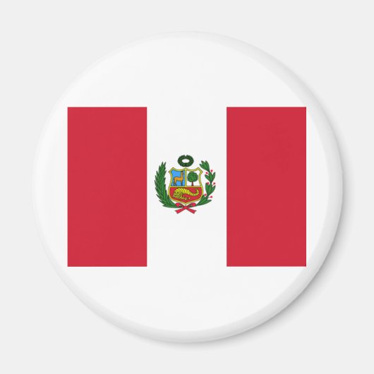 Peru-Flagge Magnet (Vorne)