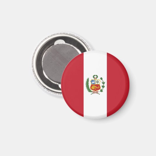 Peru-Flagge Magnet (Vorderseite/Rückseite)