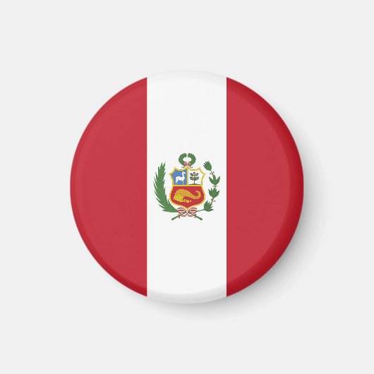 Peru-Flagge Magnet (Vorne)
