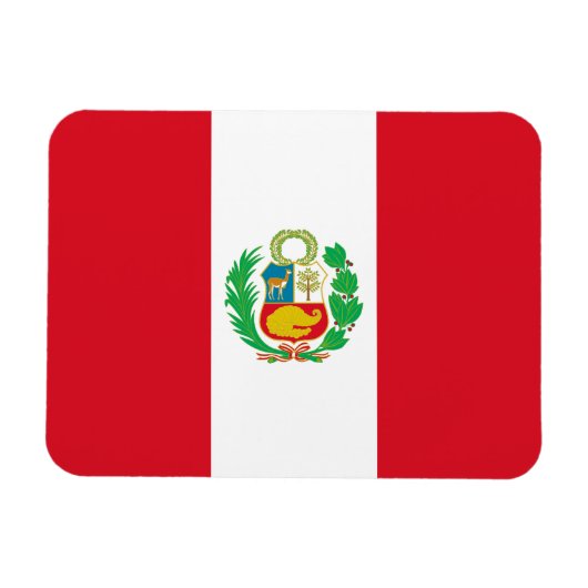 Peru-Flagge Magnet (Horizontal)