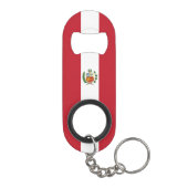 Peru-Flagge Mini Flaschenöffner (Rückseite)