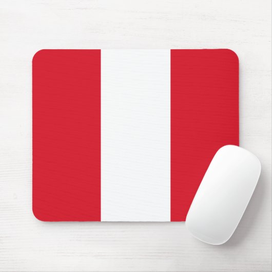 Peru-Flagge Mousepad (Mit Mouse)