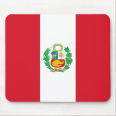Peru-Flagge Mousepad (Vorne)