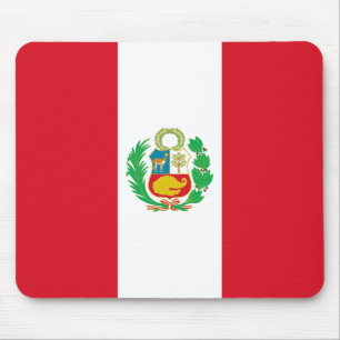 Peru-Flagge Mousepad