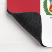 Peru-Flagge Mousepad (Ecke)