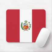 Peru-Flagge Mousepad (Mit Mouse)