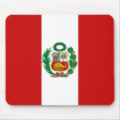 Peru-Flagge Mousepad (Vorne)