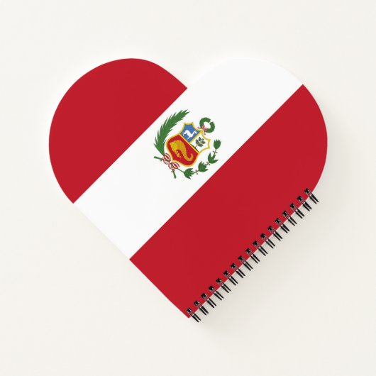 Peru-Flagge Notizblock (Rückseite)