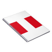 Peru-Flagge Notizblock (Rechte Seite)