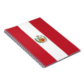Peru-Flagge Notizblock (Rechte Seite)
