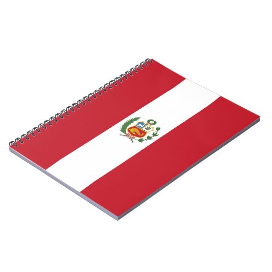 Peru-Flagge Notizblock (Linke Seite)