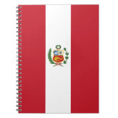 Peru-Flagge Notizblock (Vorderseite)