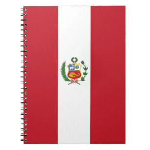 Peru-Flagge Notizblock