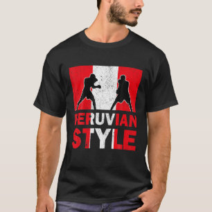 Peru-Flagge Peruanischer Boxclub Vintage T-Shirt