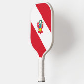 Peru-Flagge Pickleball Schläger (Links)