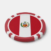 Peru-Flagge Pokerchips (Einzeln)