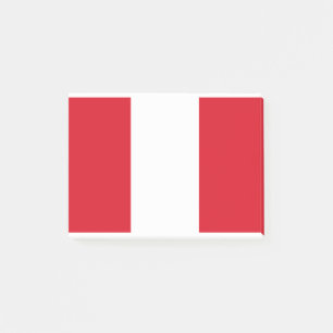 Peru-Flagge Post-it Klebezettel