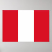 Peru-Flagge Poster (Vorne)