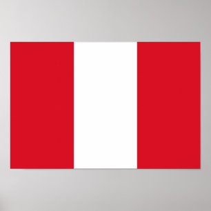 Peru-Flagge Poster