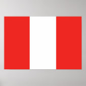 Peru-Flagge Poster (Vorne)