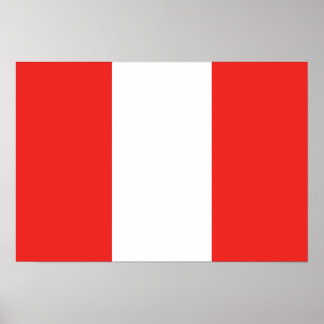 Peru-Flagge Poster