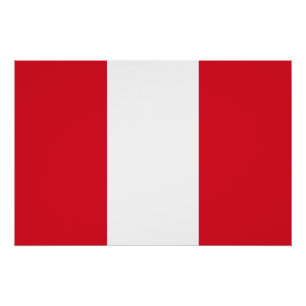 Peru-Flagge Poster