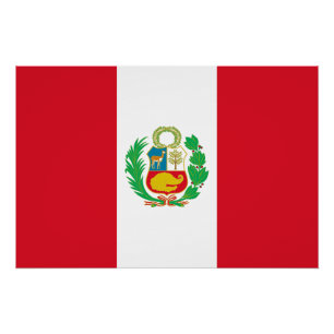 Peru-Flagge Poster