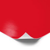 Peru-Flagge Poster (Ecke)