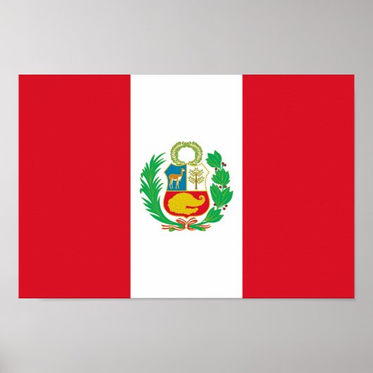 Peru-Flagge Poster (Vorne)