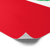 Peru-Flagge Poster (Ecke)