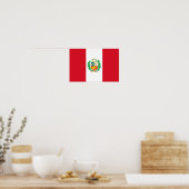 Peru-Flagge Poster (Küche)