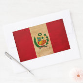 Peru-Flagge Rechteckiger Aufkleber (Umschlag)