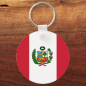 Peru-Flagge Schlüsselanhänger (Vorderseite)