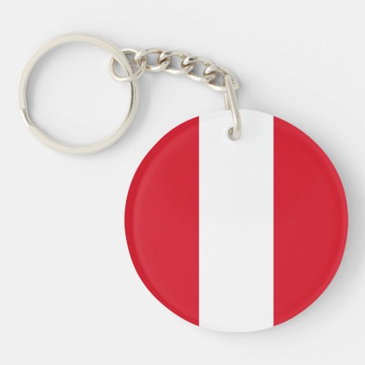 Peru-Flagge Schlüsselanhänger (Vorderseite)