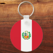 Peru-Flagge Schlüsselanhänger (Rückseite)